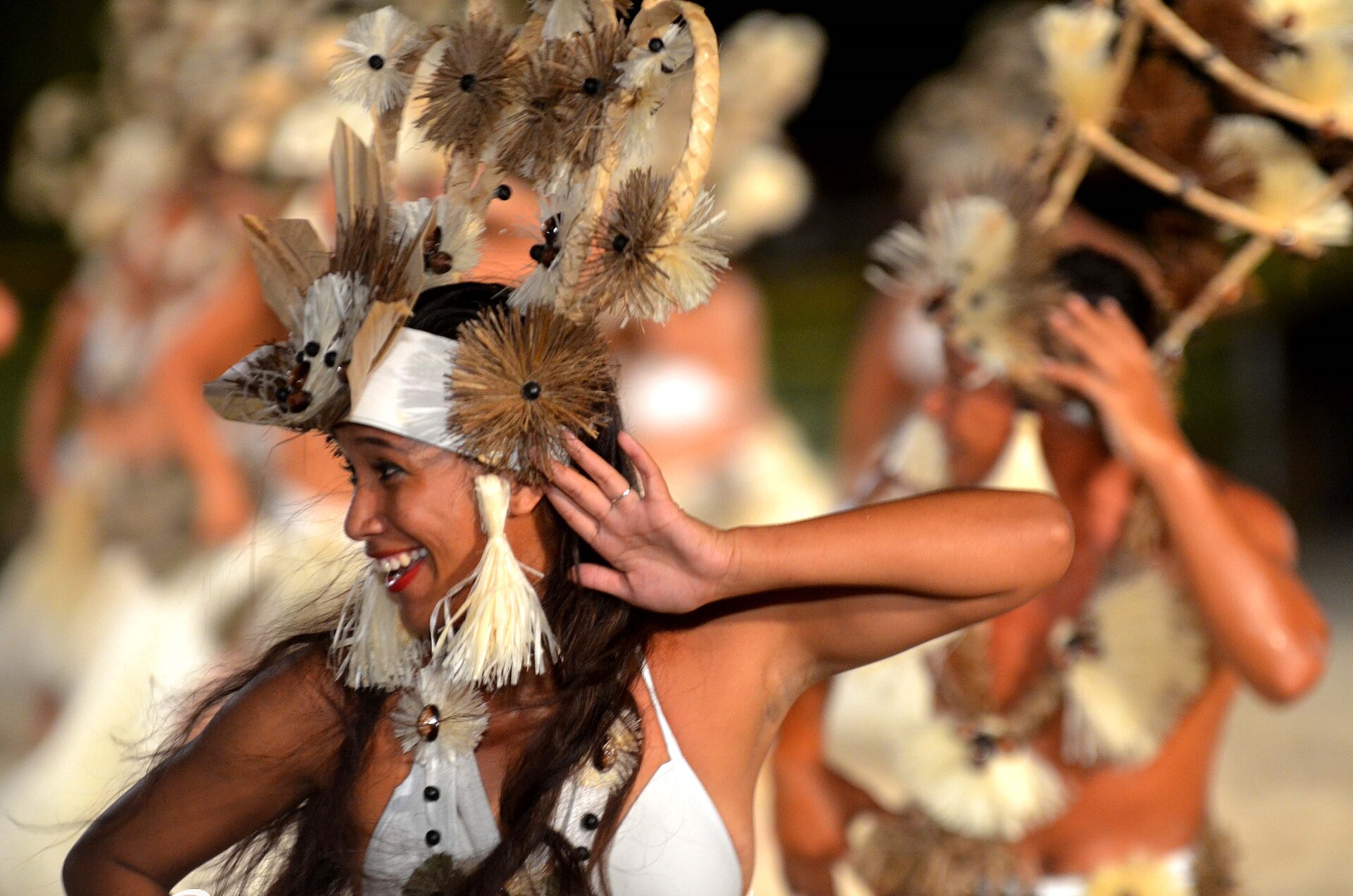 A dancer at Heiva i Bora Bora