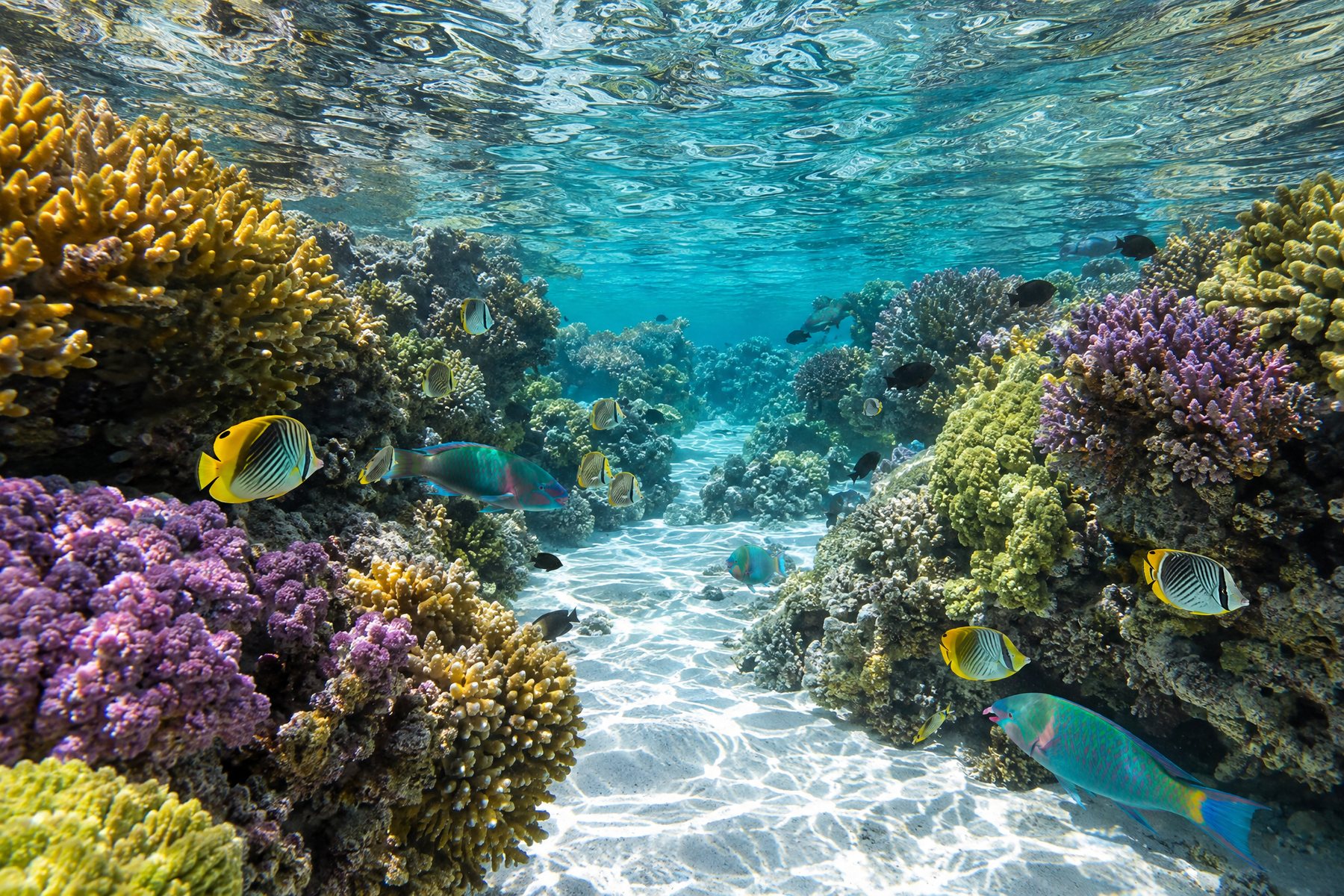 Taha'a coral garden